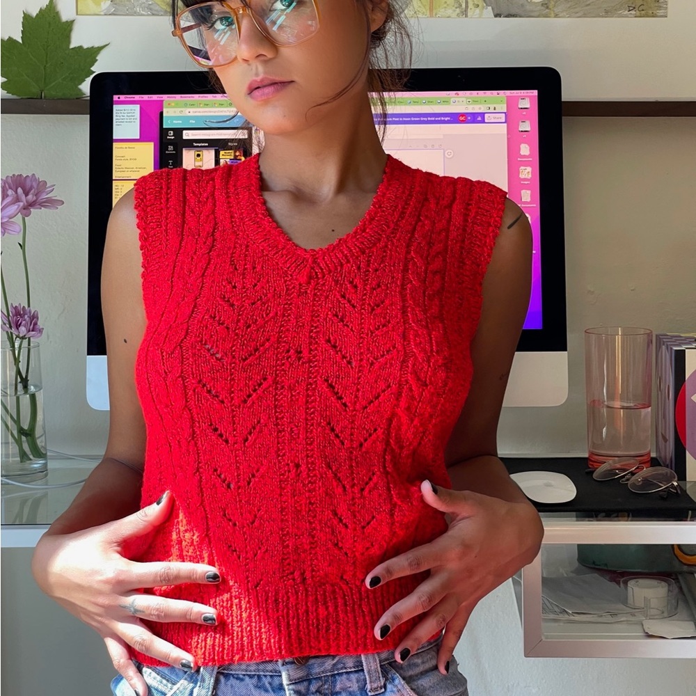 Vintage Red Vest